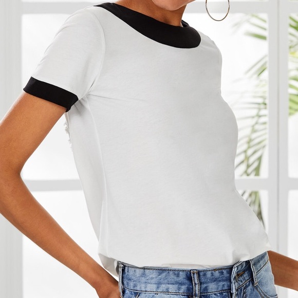 🆕Contrast top with pleated mesh bow back detail - Picture 5 of 7